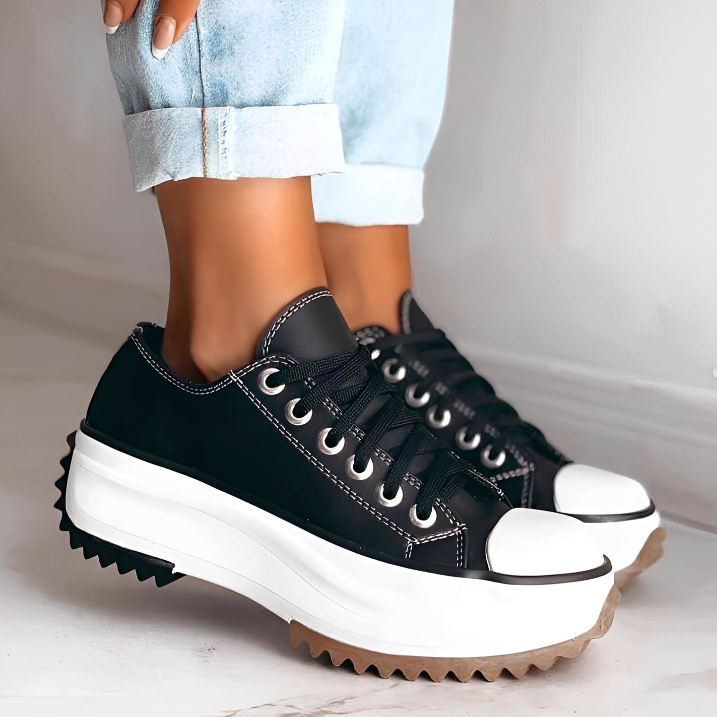 Lorayne - Bequeme Frauenschuhe mit dicker Sohle
