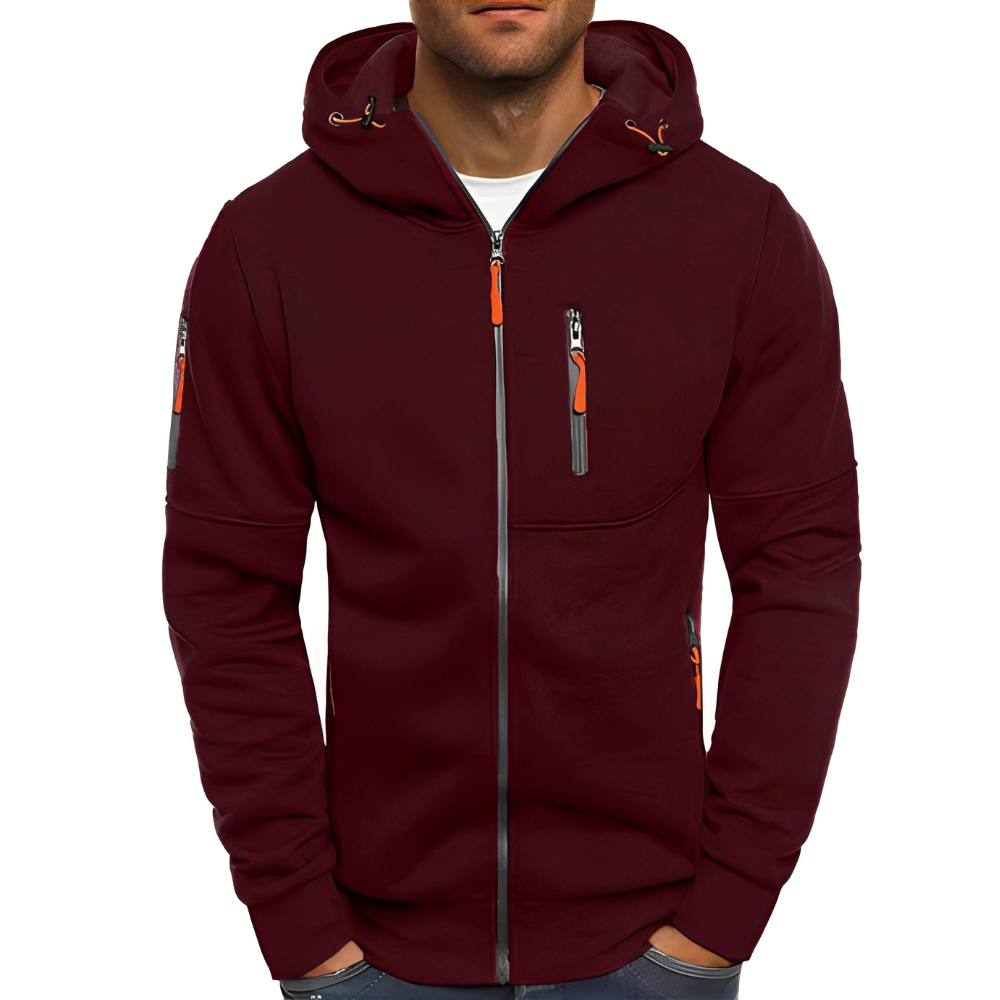 Miller - Bequeme Männerjacke mit Kapuze und Reißverschluss