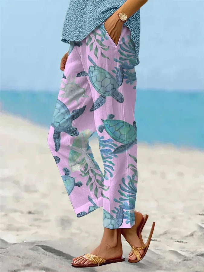 Sandra - Lässige lockere Strandhose für Damen
