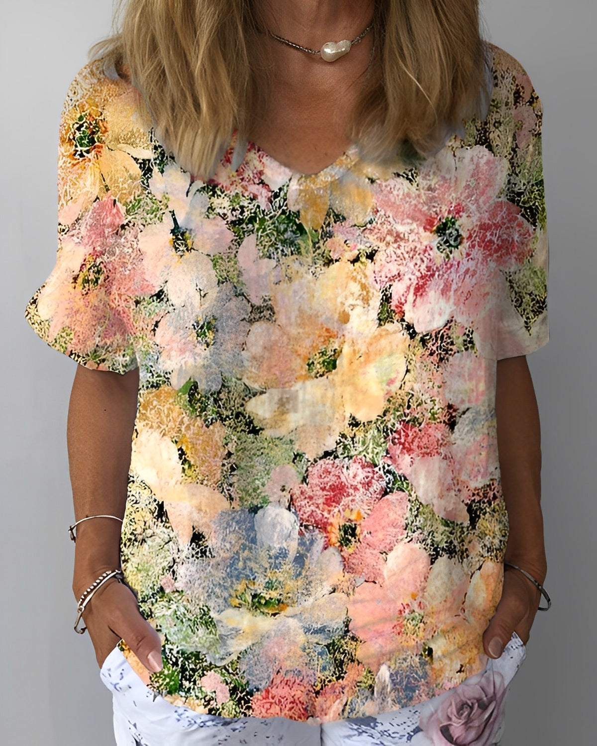 Jayleen - Lässige Bluse mit Blumenprint für Damen
