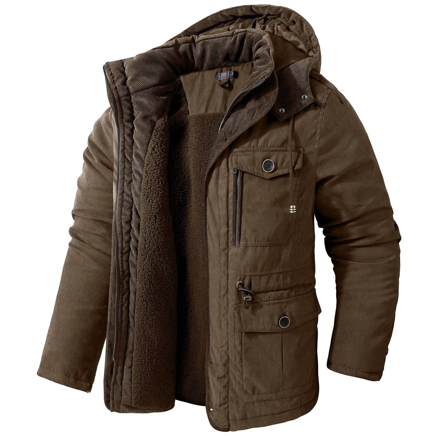 Daren - Weiche Herrenjacke mit Kapuze