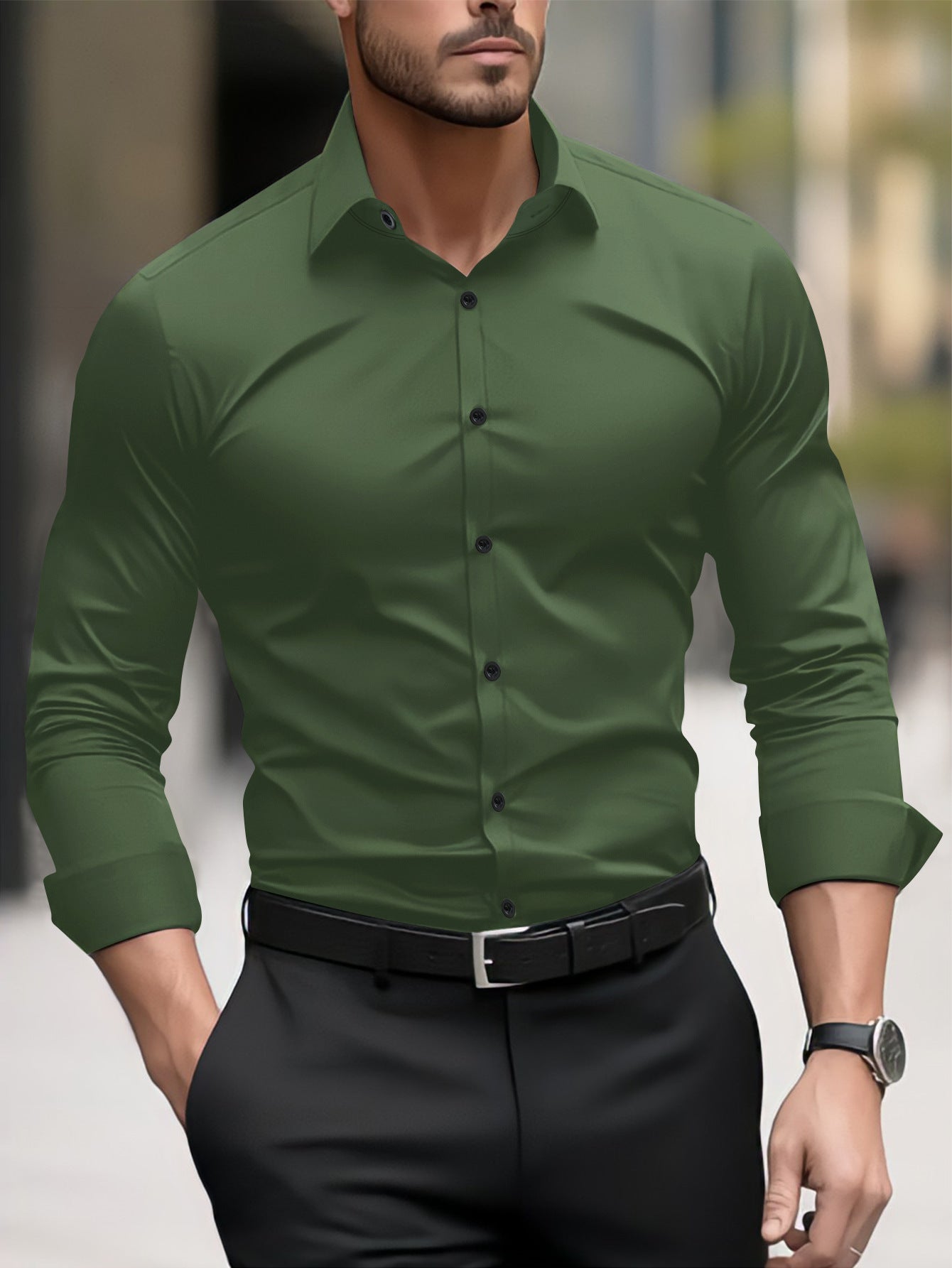 Thomas - Herren-Freizeitshirt mit Kragen