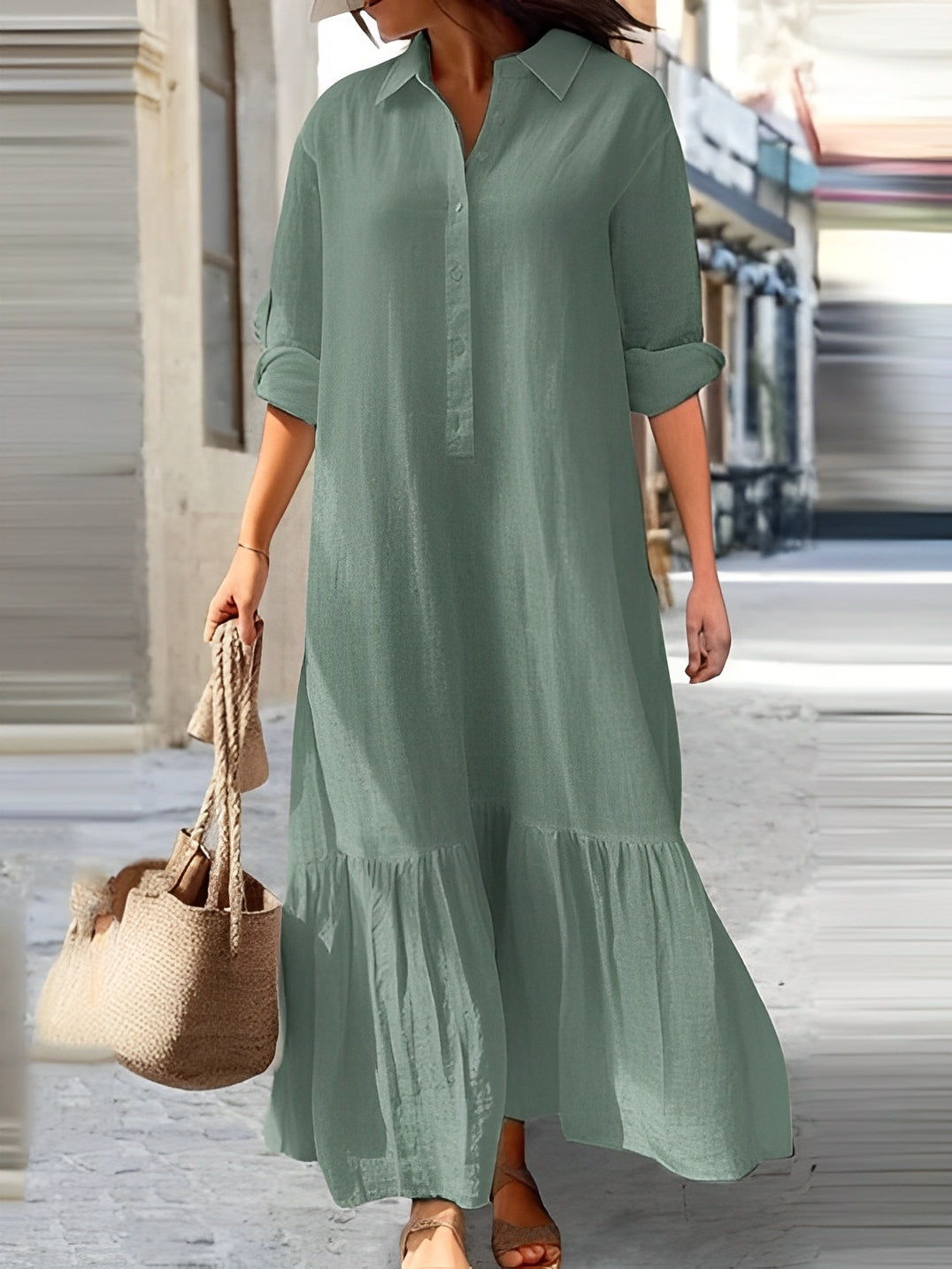 Aubriana - Lockeres, unregelmäßiges Sommerkleid für Damen