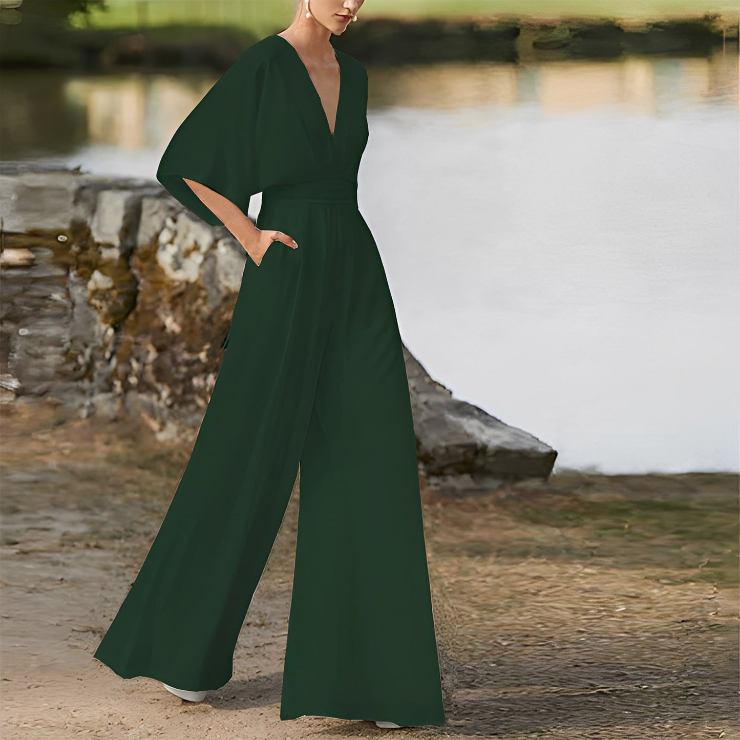 Carmella - Komfortabler Damen-Jumpsuit mit hoher Taille