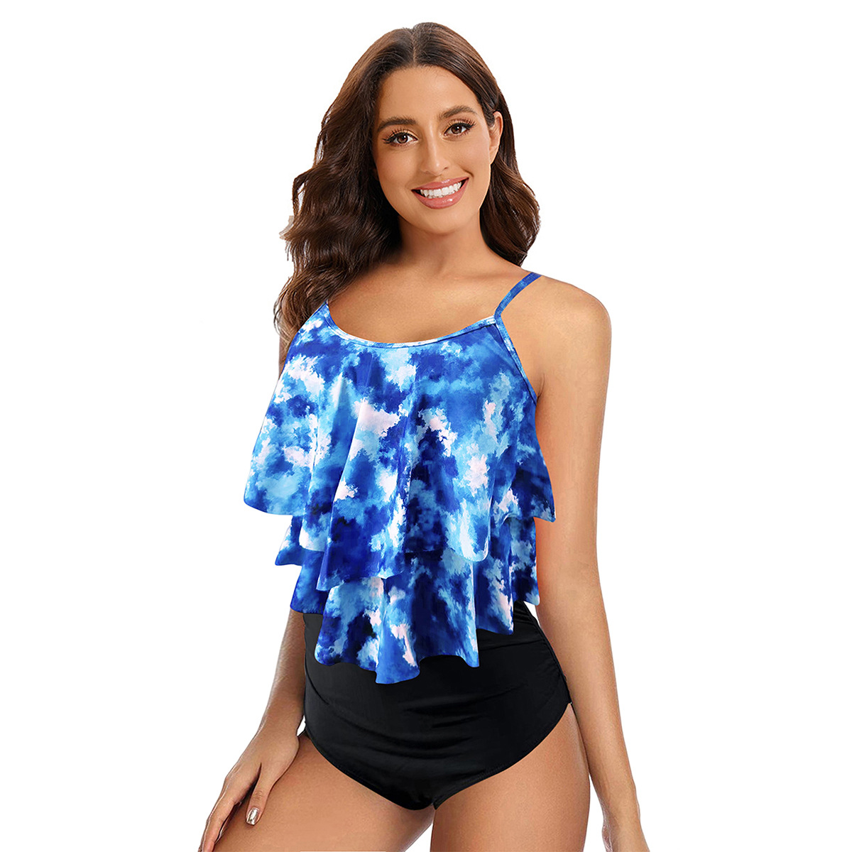Haylie - Tankini-Set mit Rüschen-Tanktop für Damen