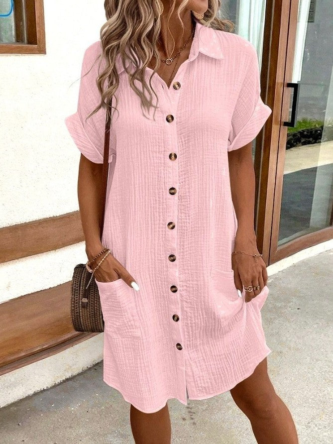 Astoria - Sommerhemdkleid mit Knöpfen für Damen