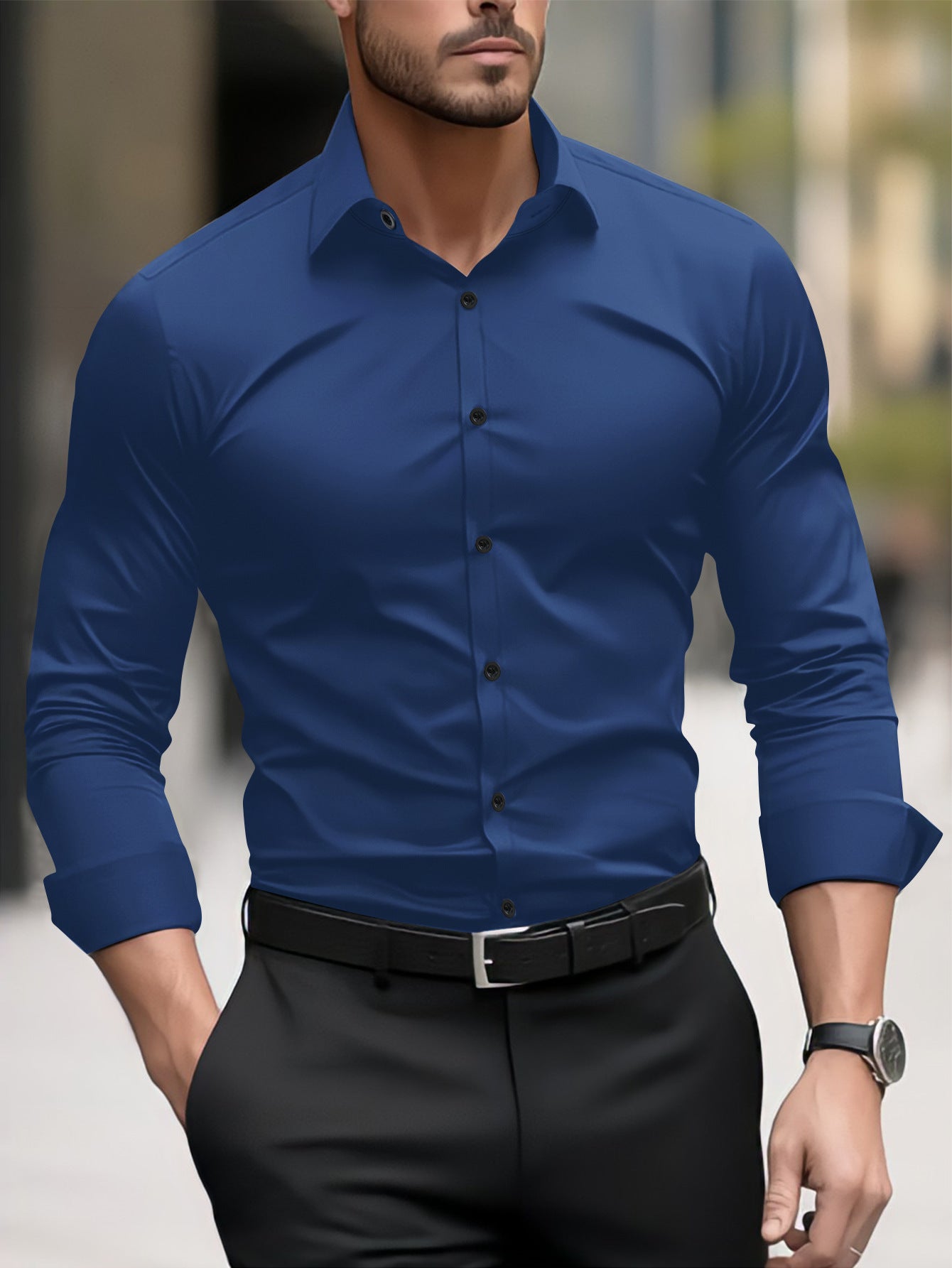 Thomas - Herren-Freizeitshirt mit Kragen