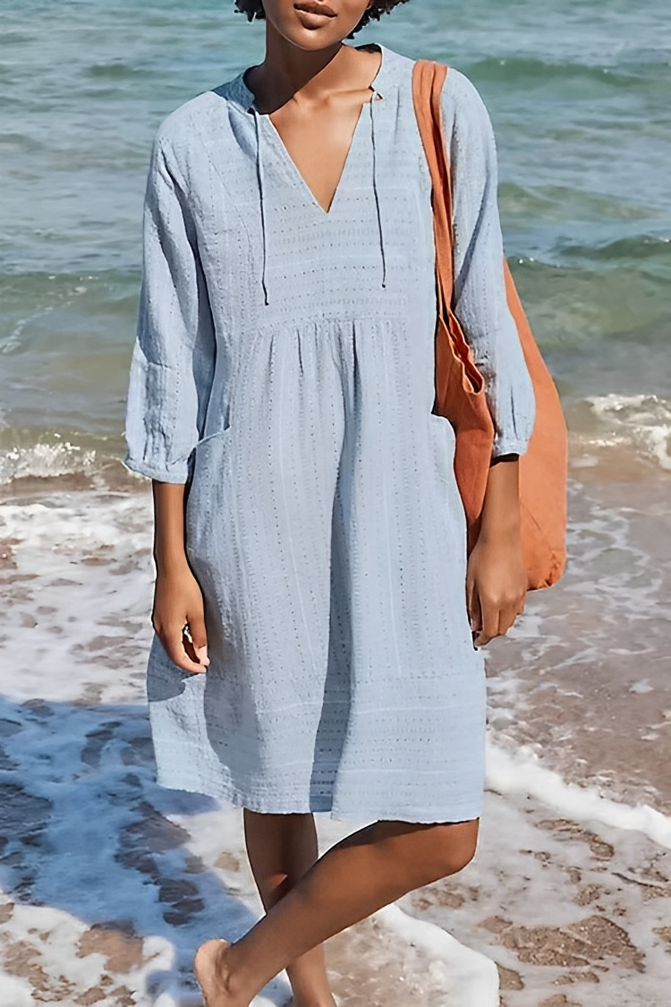 Kristine - Locker sitzendes Kleid mit Taschen für Damen