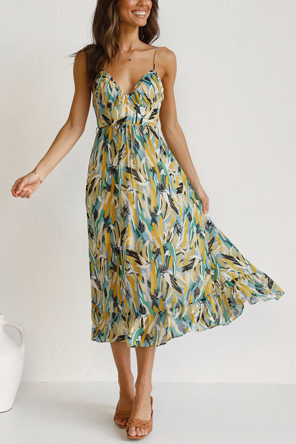 Charité – Farbintensives Midi-Kleid