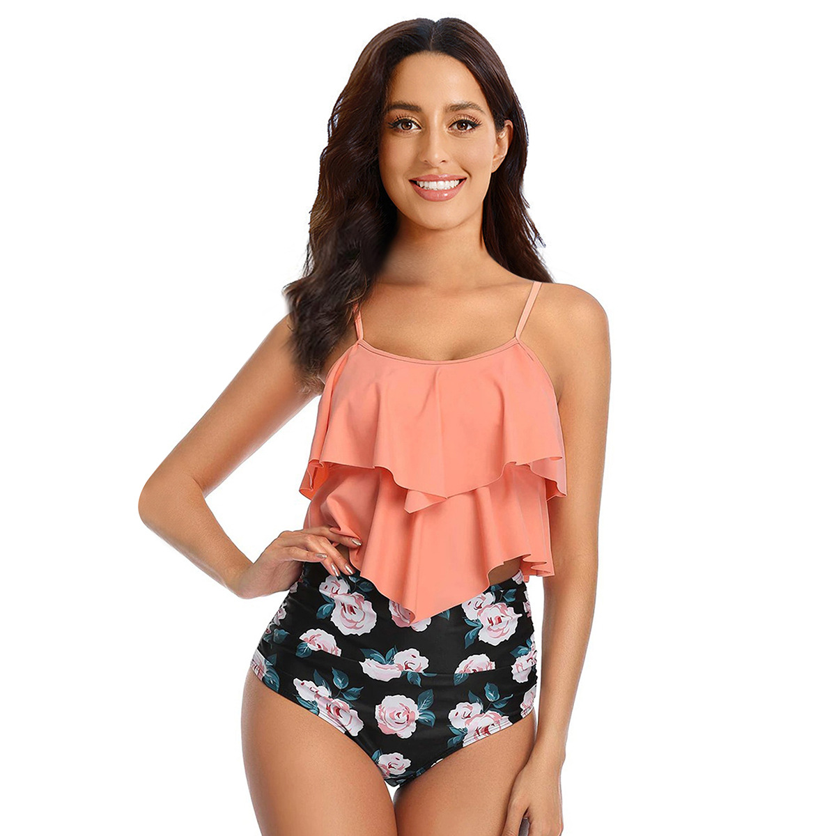 Haylie - Tankini-Set mit Rüschen-Tanktop für Damen