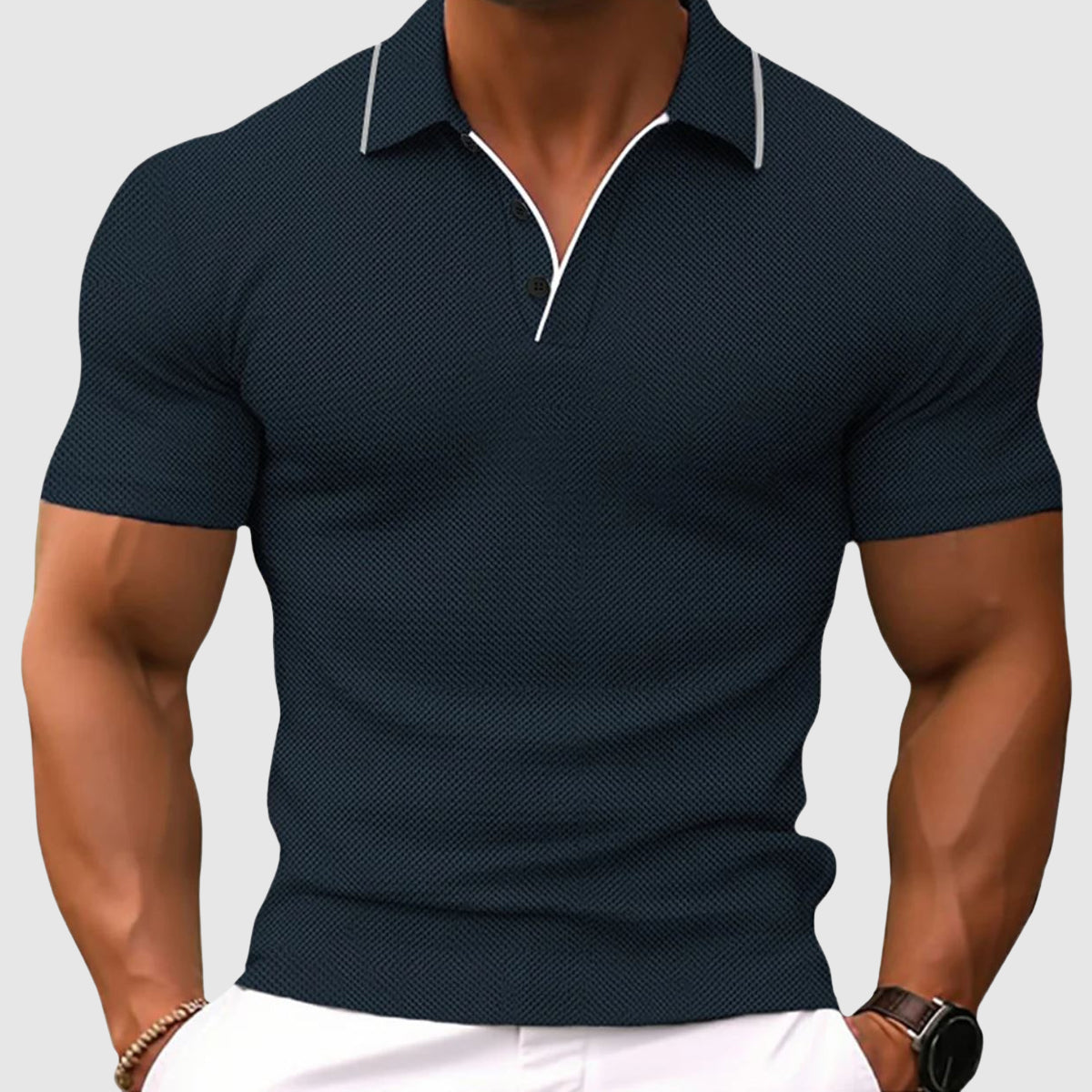 Jaren - Eng anliegendes Herren-Polohemd mit Taschen