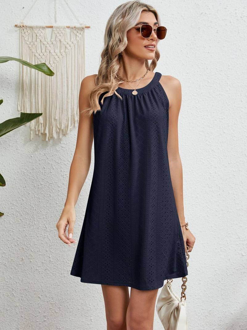 Valarie - Schulterfreies, hohlgeschnittenes Strandkleid für Damen