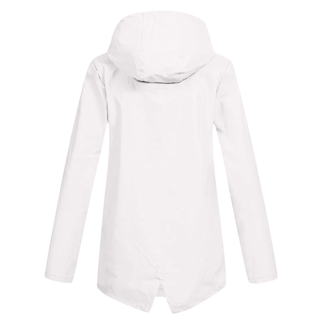 Aredhel - Damen Regenmantel mit Kapuze und Länge