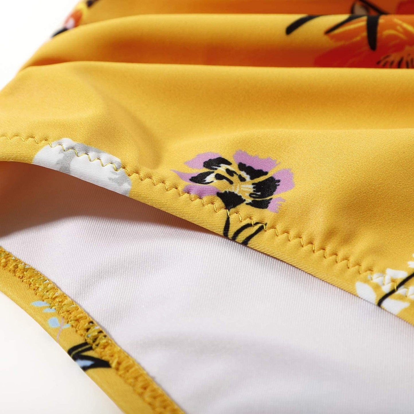 Kelda - Hoch taillierter Bikini mit Blumenmuster für Damen