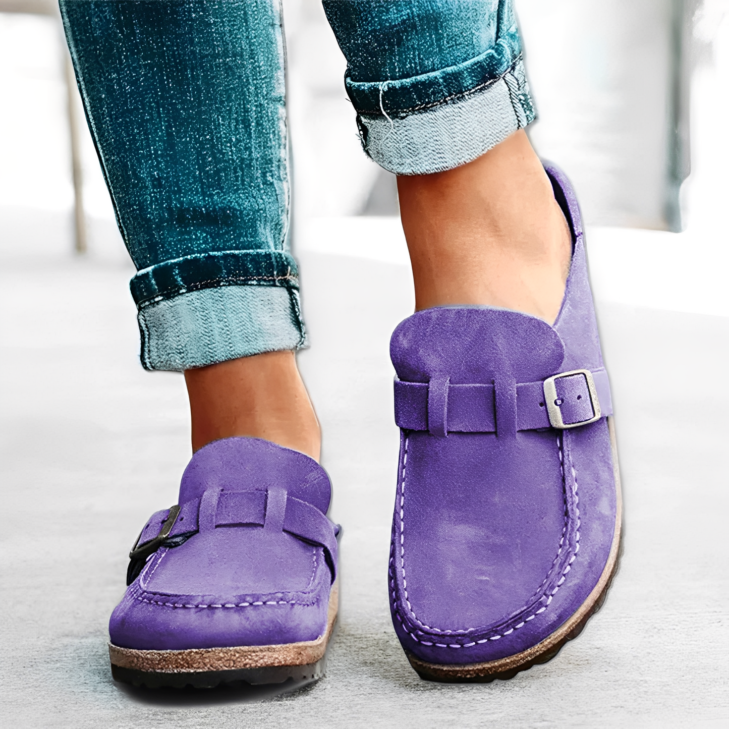 Briana - Damen Slip-On-Sandalen mit Bändern und Bequemlichkeit