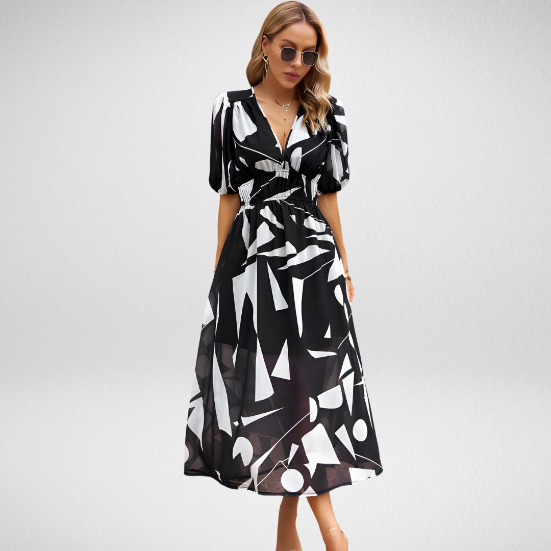 Cherise - Charmantes bedrucktes Sommerkleid für Damen