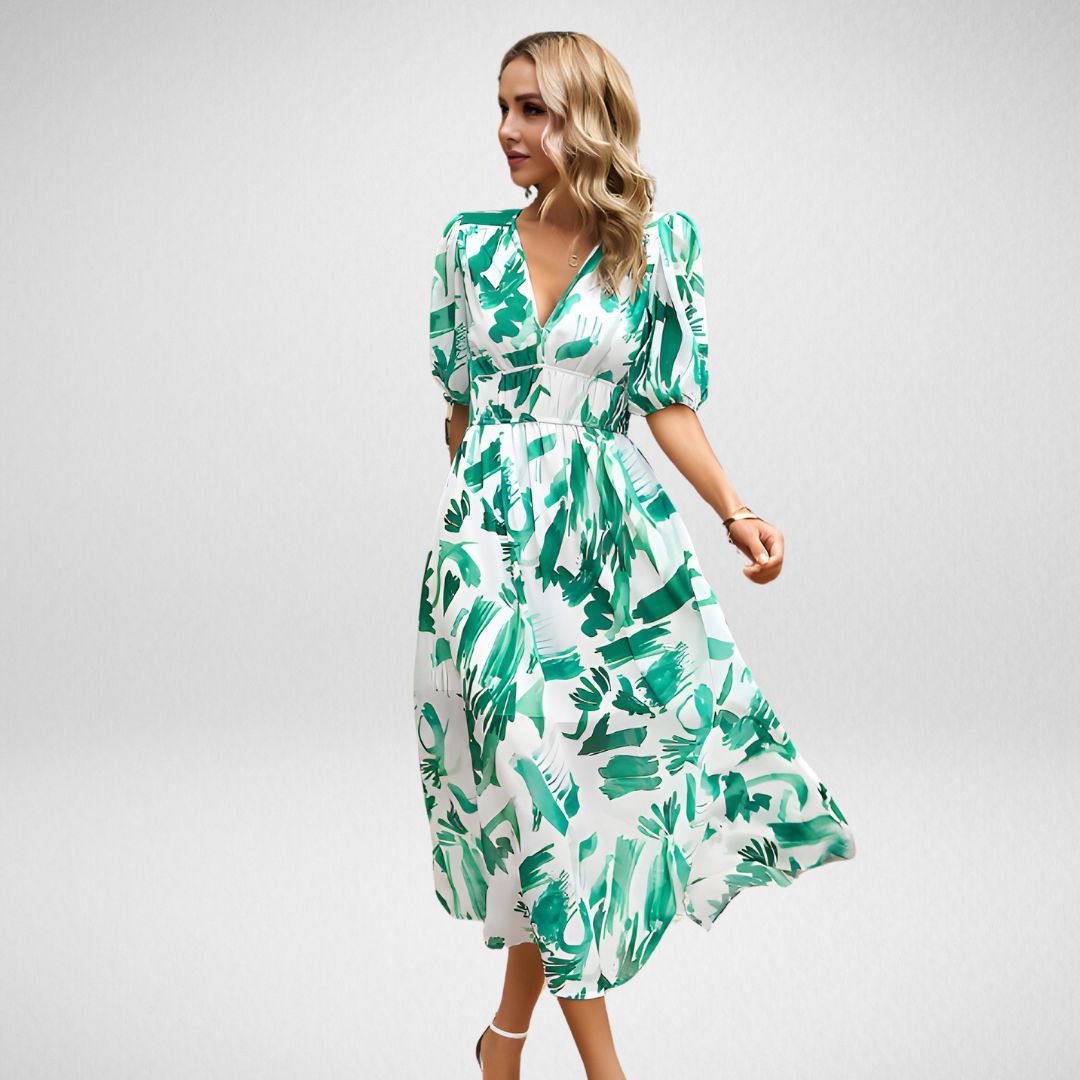 Cherise - Charmantes bedrucktes Sommerkleid für Damen