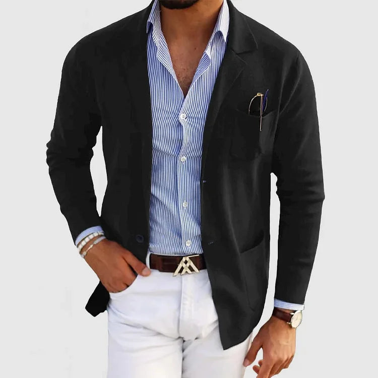 Nico – Elegantes Herrenjackett mit Revers und Knöpfen