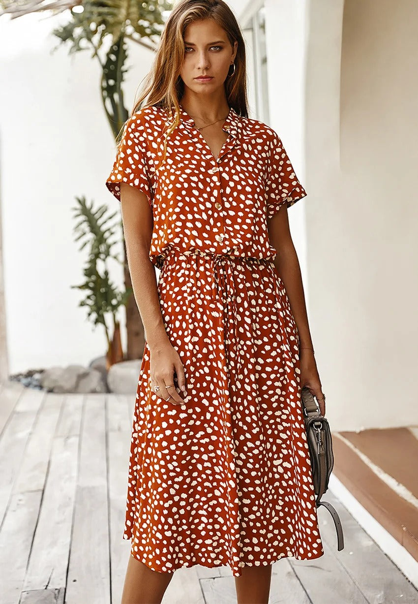 Rosabel - Sommerliches Midi-Kleid in A-Linie für Damen