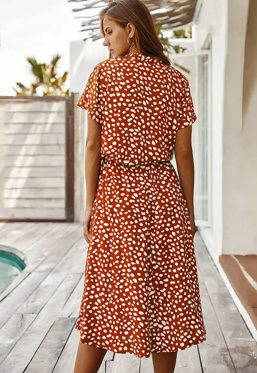 Rosabel - Sommerliches Midi-Kleid in A-Linie für Damen