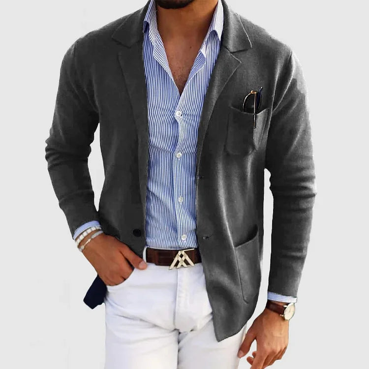 Nico – Elegantes Herrenjackett mit Revers und Knöpfen
