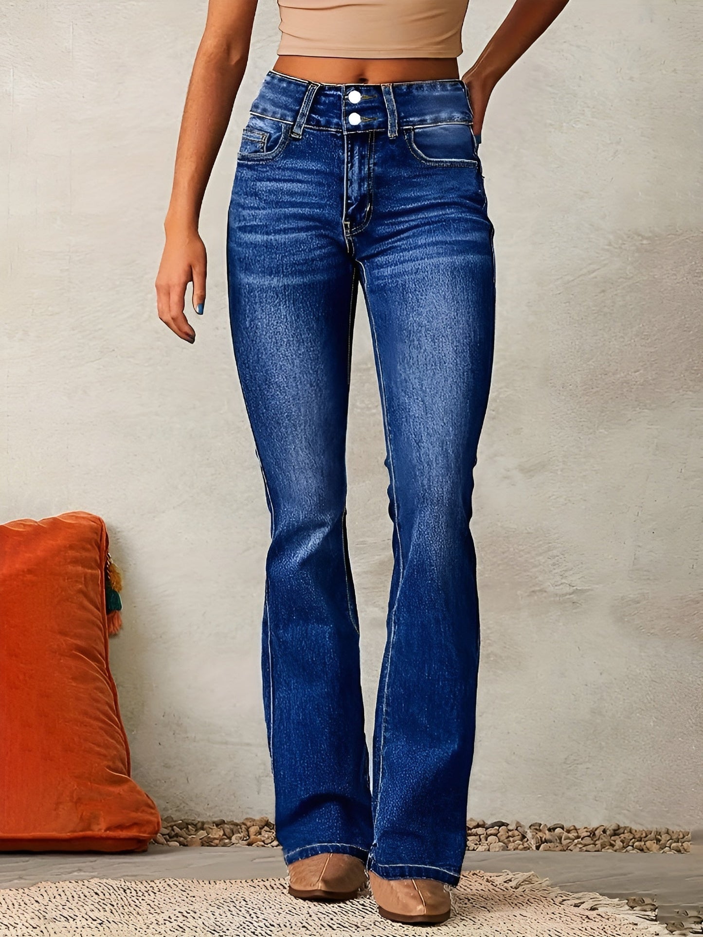 Neely - Bequeme Damenjeans mit hohem Bund