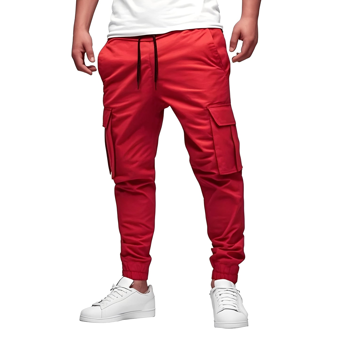 Tevin - Bequeme, eng geschnittene Stretch-Cargohose für Herren