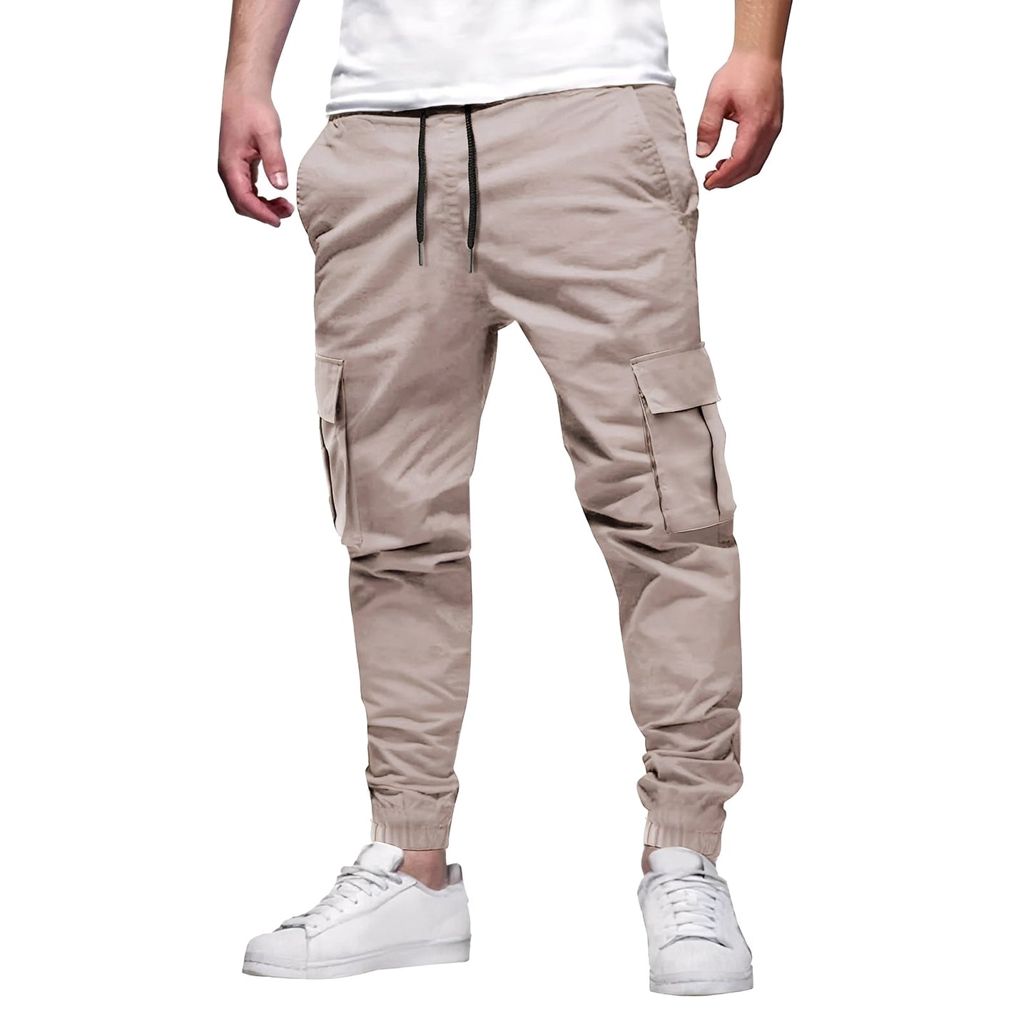 Tevin - Bequeme, eng geschnittene Stretch-Cargohose für Herren