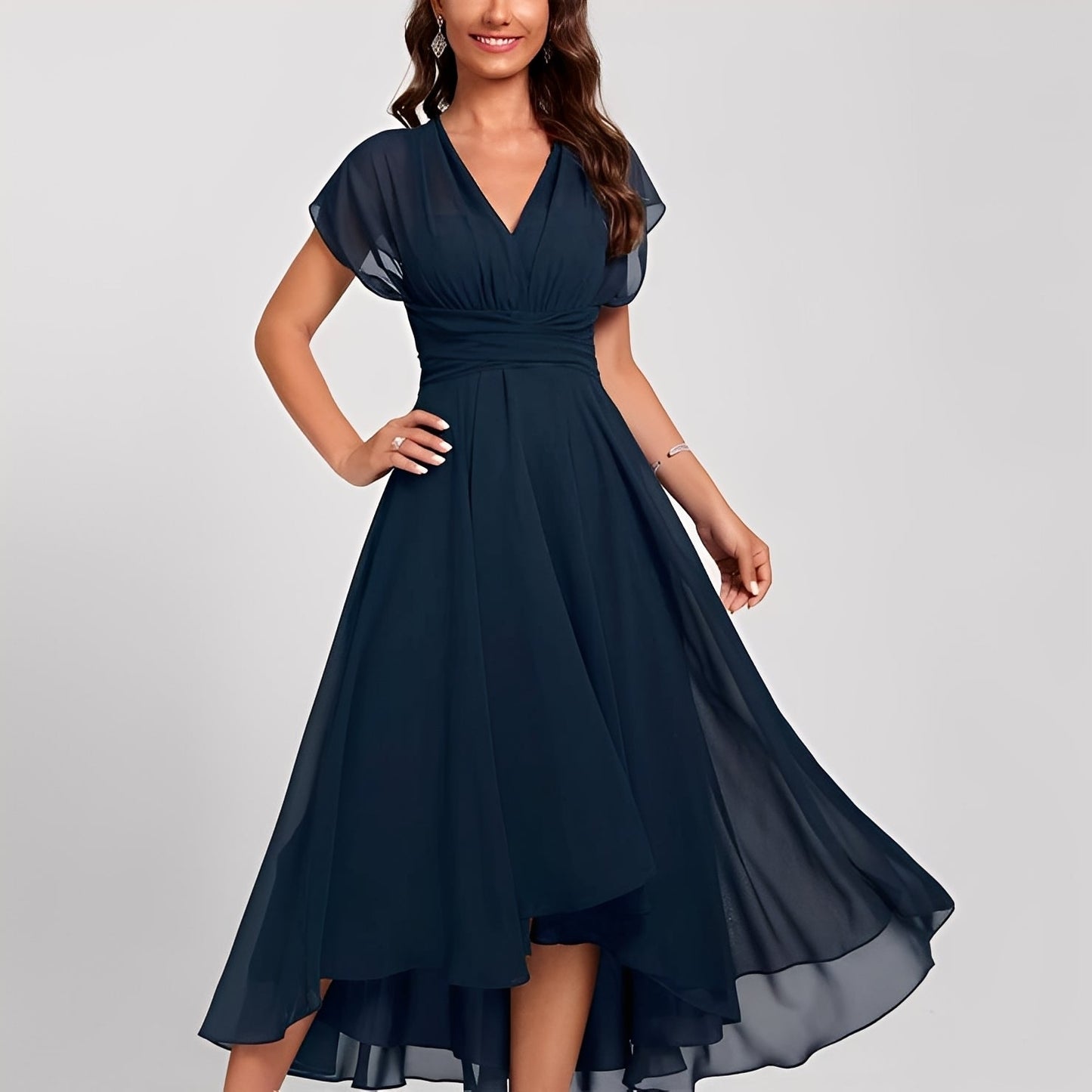 Bethel - Elegantes, leichtes Damenkleid aus Chiffon