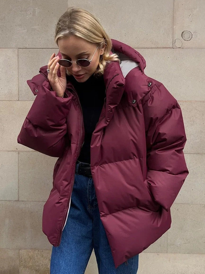 Camille - Damen-Kapuzenjacke aus wattierter Baumwolle