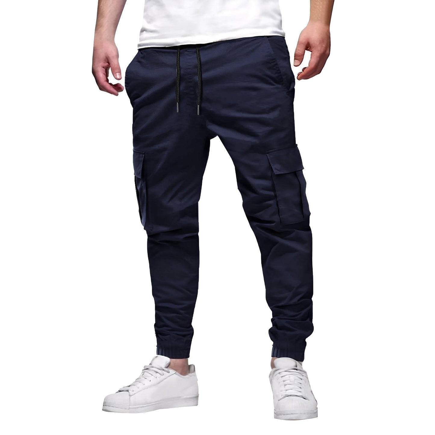 Tevin - Bequeme, eng geschnittene Stretch-Cargohose für Herren