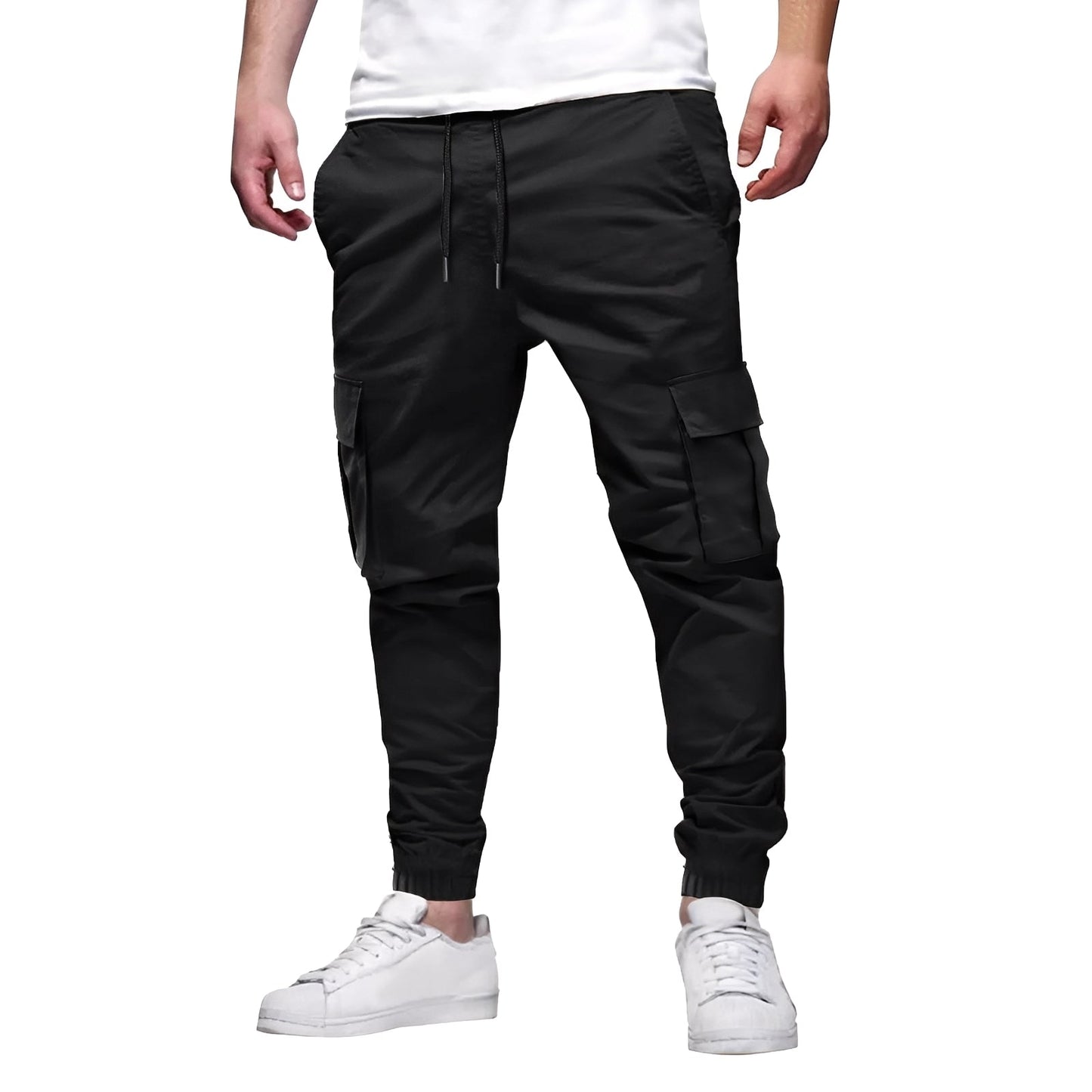 Tevin - Bequeme, eng geschnittene Stretch-Cargohose für Herren