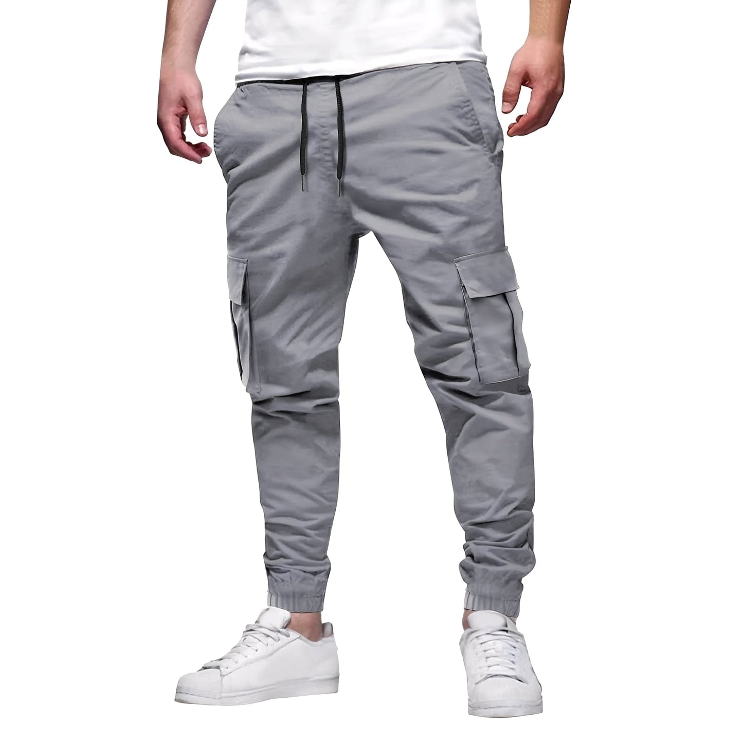 Tevin - Bequeme, eng geschnittene Stretch-Cargohose für Herren