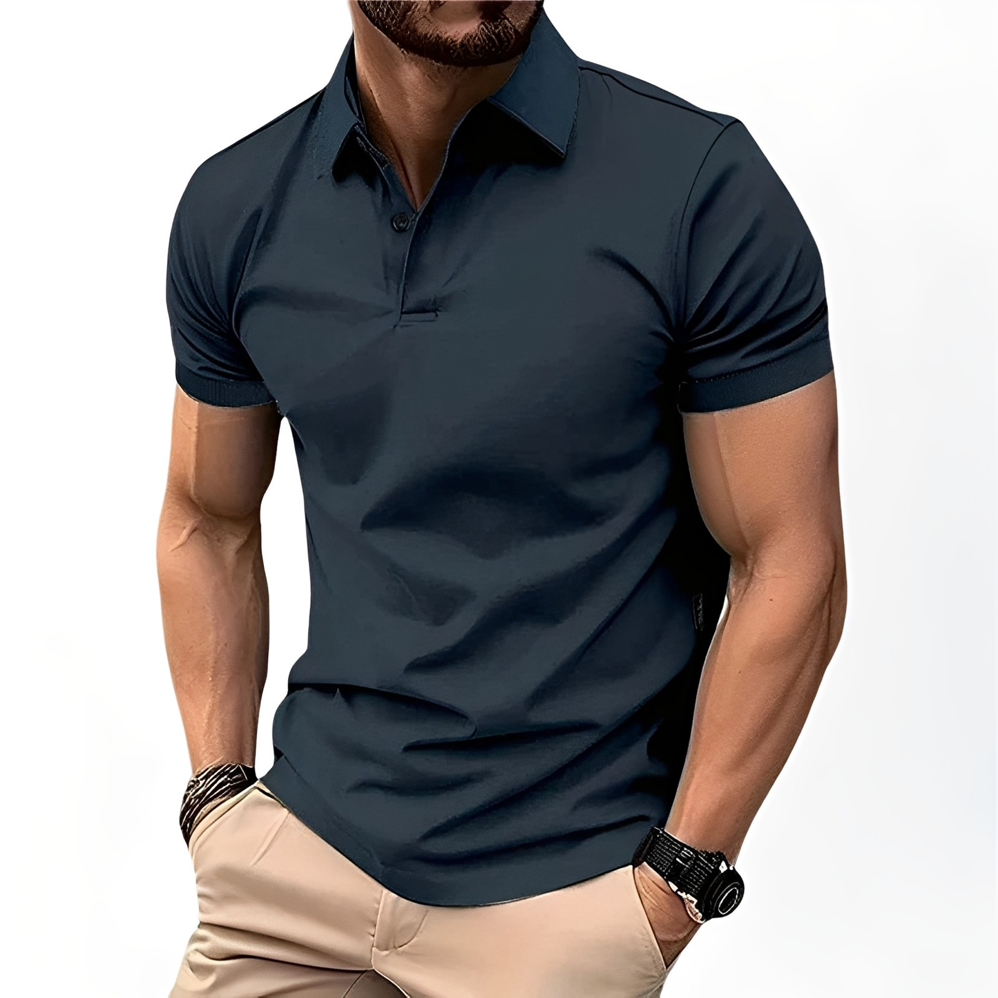 Deacon - Bequemes Herren-Poloshirt mit kurzen Ärmeln
