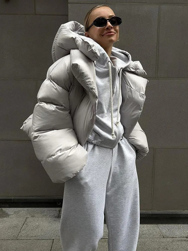 Camille - Damen-Kapuzenjacke aus wattierter Baumwolle