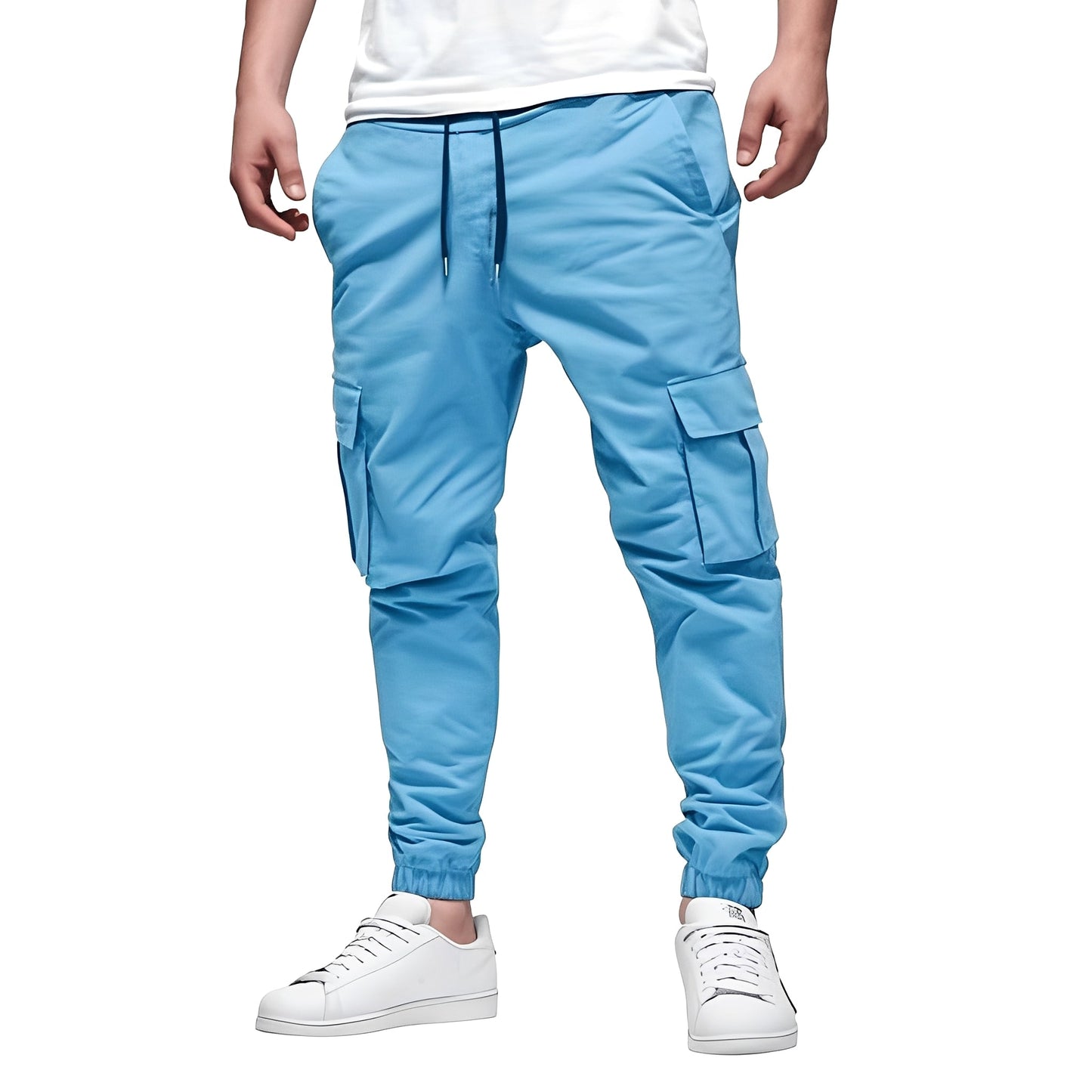 Tevin - Bequeme, eng geschnittene Stretch-Cargohose für Herren