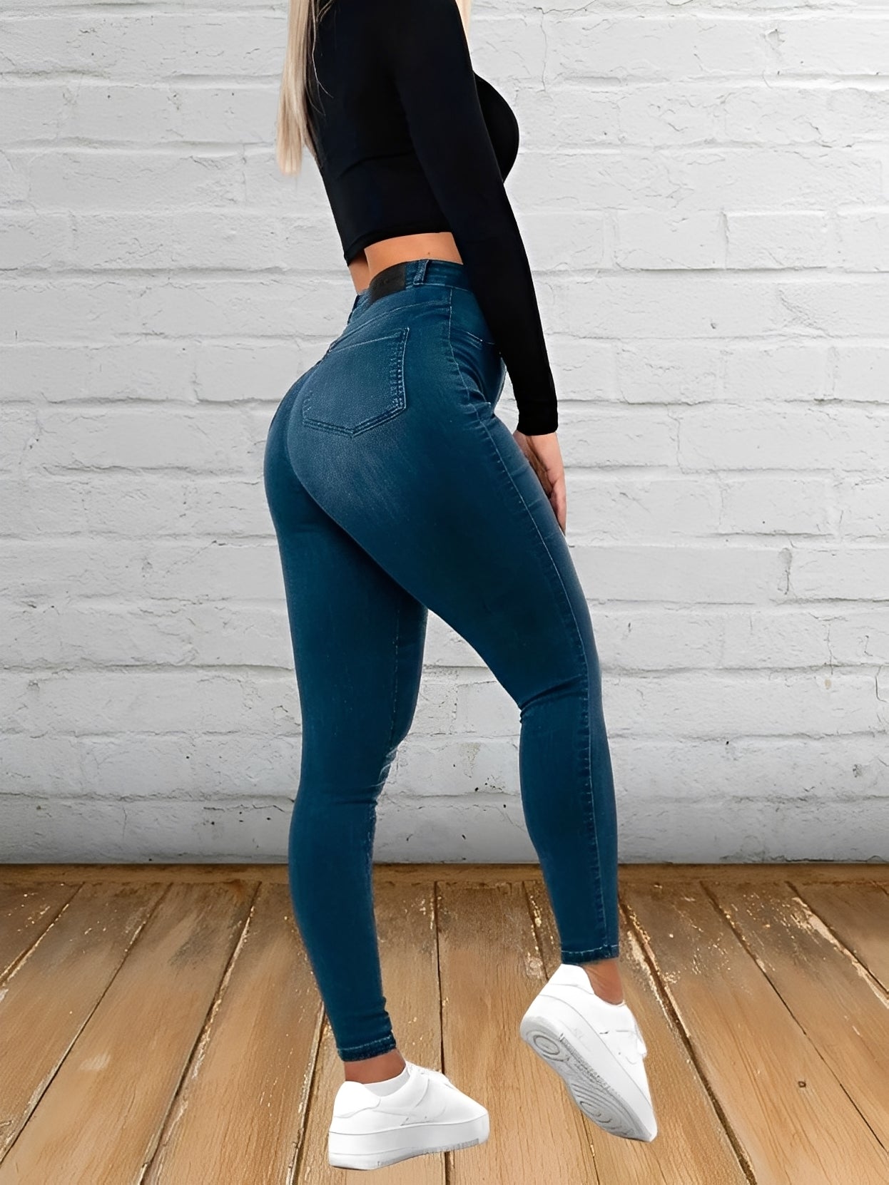 Cherise - Bequeme, enge Damenjeans mit hohem Bund