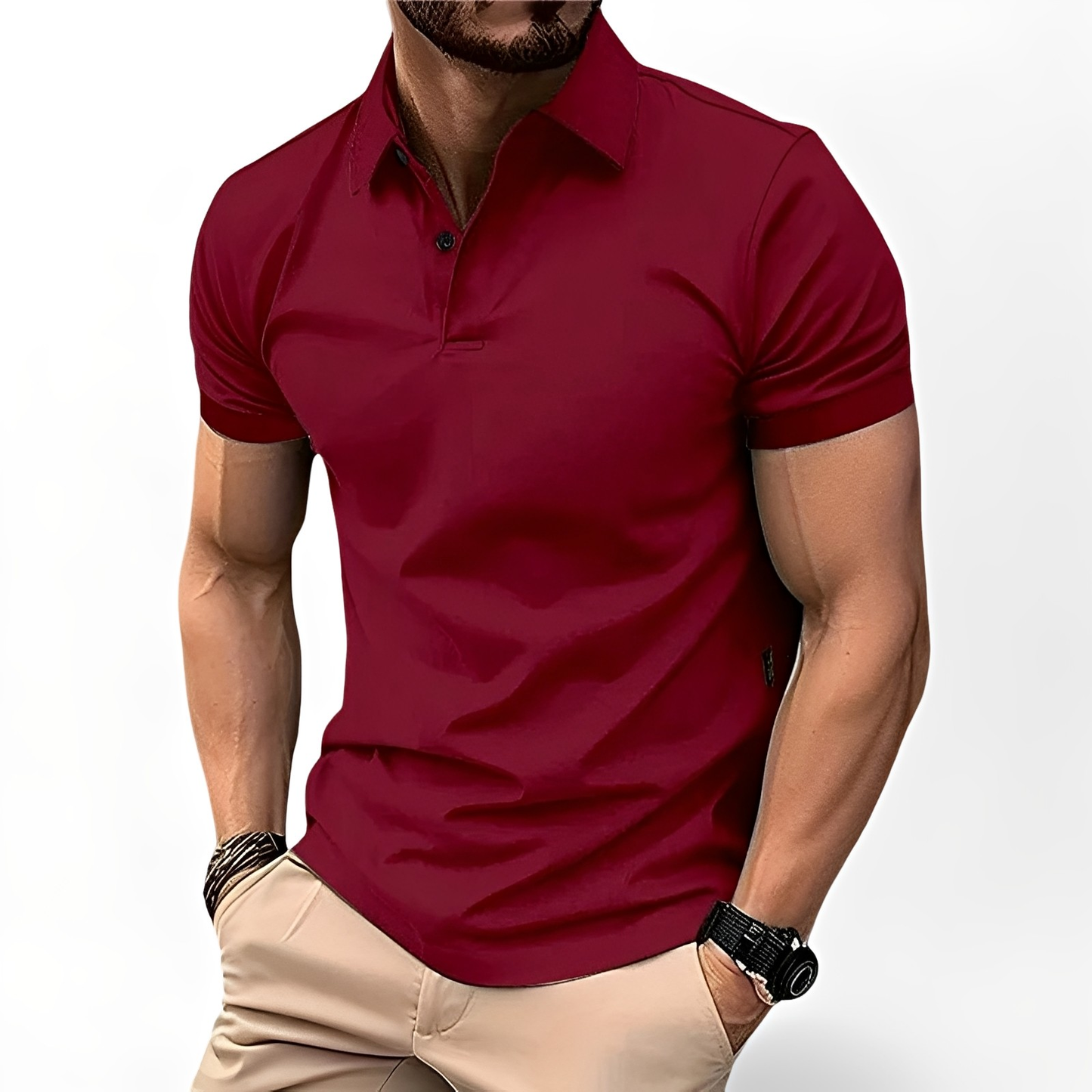 Deacon - Bequemes Herren-Poloshirt mit kurzen Ärmeln