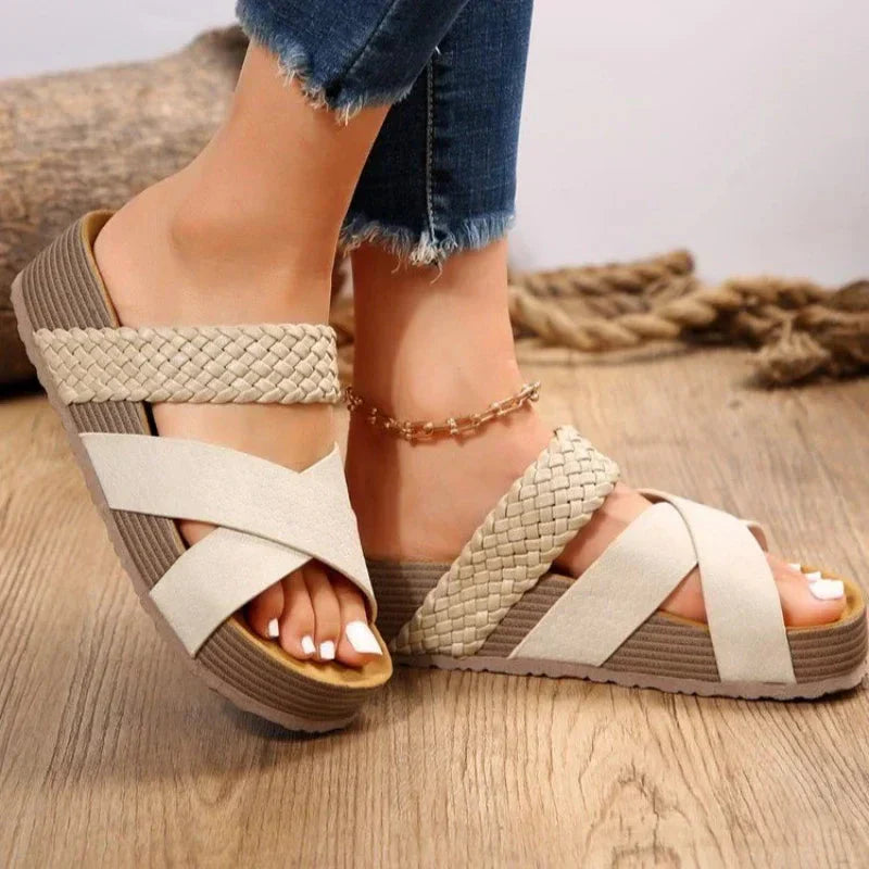 Luna - Orthopädische gewebte Sandalen für Damen
