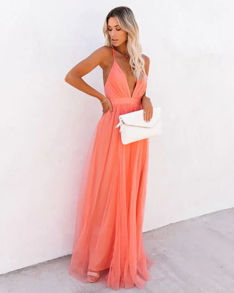 Stella - Elegantes langes Kleid für Damen