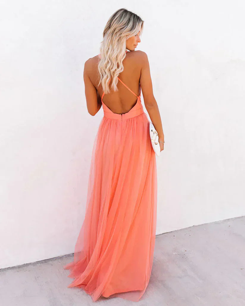 Stella - Elegantes langes Kleid für Damen