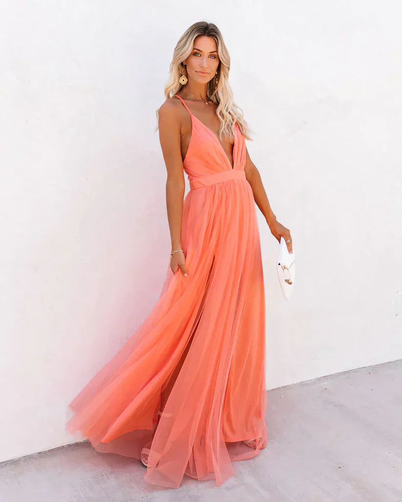 Stella - Elegantes langes Kleid für Damen