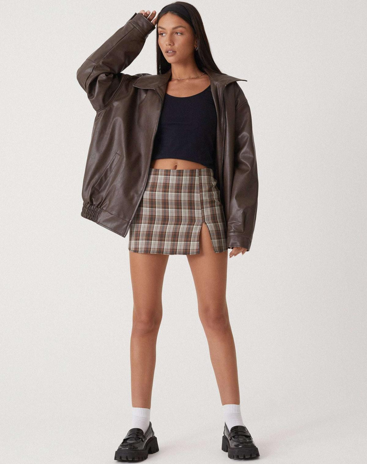 Sophia – Legere Oversize-Jacke aus Leder für den Alltag