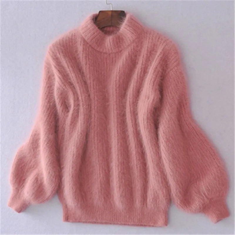 Brenda – Alter Stil Pullover im Angora-Look