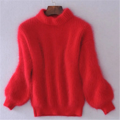 Brenda – Alter Stil Pullover im Angora-Look