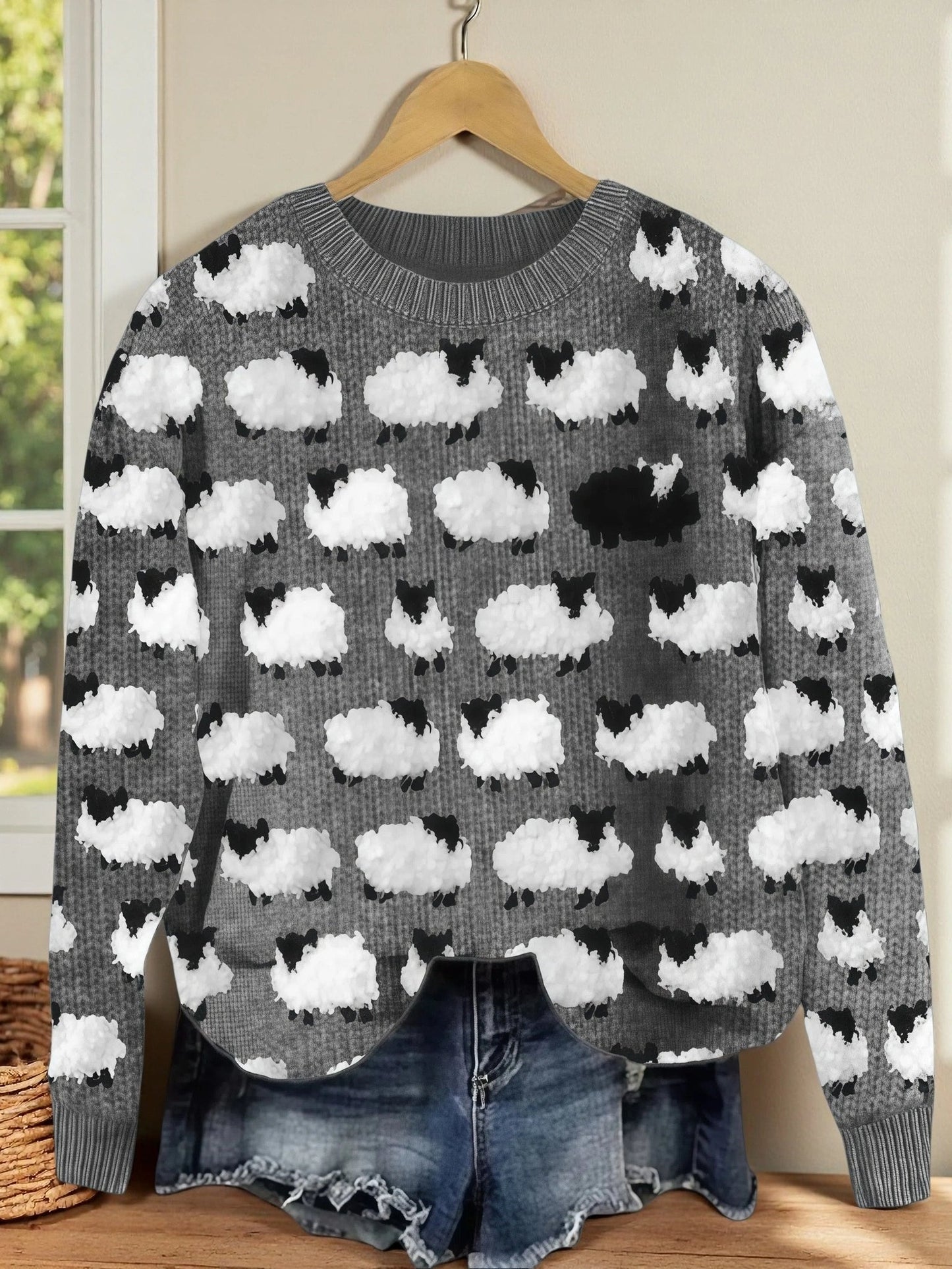 Camila - Bequemer Retro-Pullover aus Schafwolle