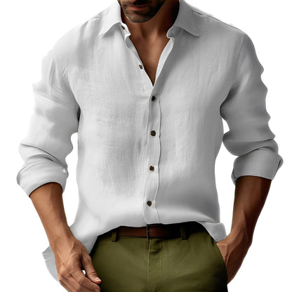 Emile - Einfaches, klassisches Herren-Leinenhemd