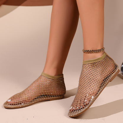 Darly - Ausgehöhlte Sandalen mit Strasssteinen für Damen