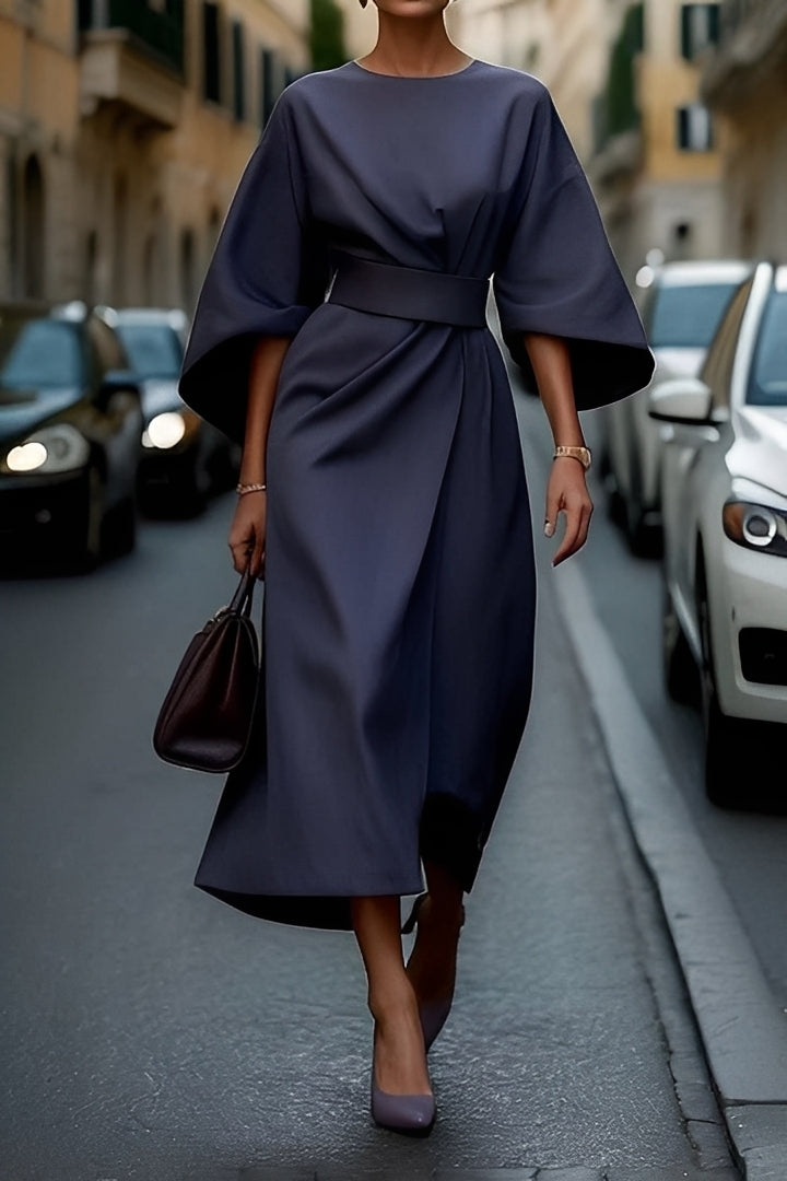 Elena - Schickes, lockeres Damenkleid mit Gürtel