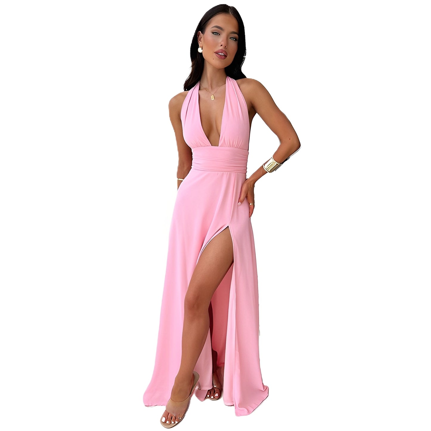 Clemency - Modisches Neckholder-Kleid für Damen